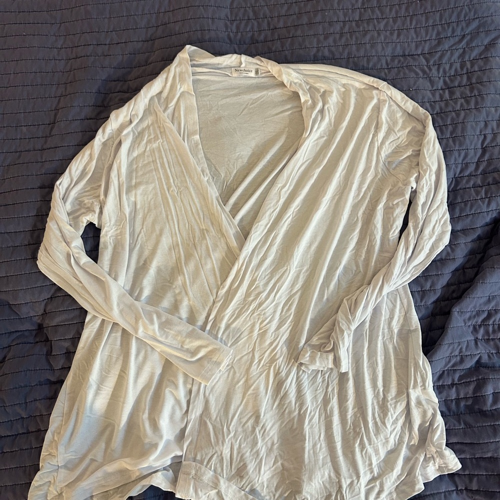 White Longsleave Duster for Layering